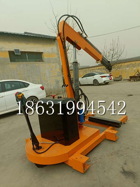 宁武县自卸车厢随车吊 自制轮式四不像起重机 四驱平板吊 5吨 贵盛